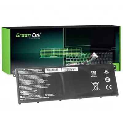 GREEN CELL BATERIA AC14B13J AC14B18J DO ACER ASPIRE ES1-111M ES1-331 ES1-531 ES1-533 ES1-571AC52 2100MAH 11.4V