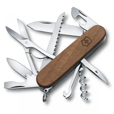 Scyzoryk Victorinox Huntsman, 15 f, 91mm, drewno