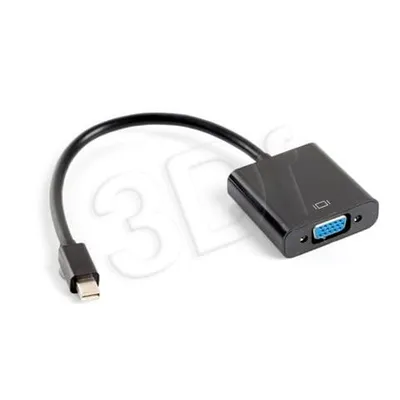 Adapter Lanberg AD-0006-BK (Mini DisplayPort M - D-Sub (VGA) F; 0,20m; kolor czarny)