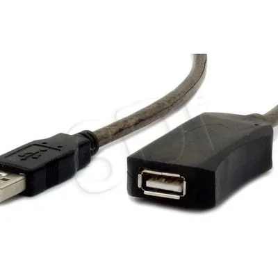 Kabel GEMBIRD UAE-01-10M (USB M - USB F; 10m; kolor czarny)