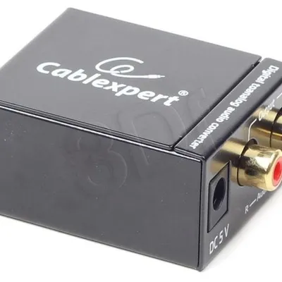 Adapter GEMBIRD DSC-OPT-RCA-001 (Toslink - RCA ; kolor czarny)