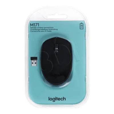 Mysz Logitech M171 910-004424 (optyczna; 1000 DPI; kolor czarny)