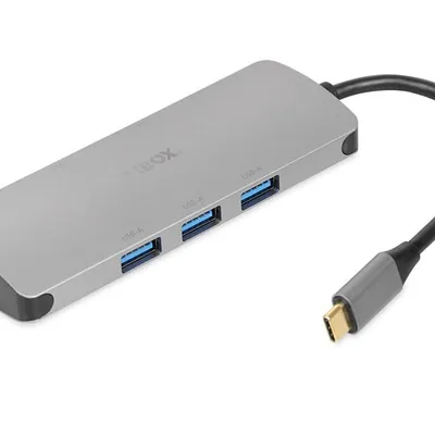 IBOX HUB USB IUH3RJ4K USB3.2 LAN HDMI 4K PD100W