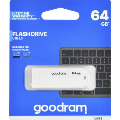 Pendrive GoodRam UME2 UME2-0640W0R11 (64GB; USB 2.0; kolor biały)