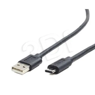 Kabel GEMBIRD CCP-USB2-AMCM-1M (USB 2.0 M - USB typu C M; 1m; kolor czarny)