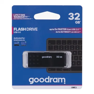 Pendrive GoodRam UME3 UME3-0320K0R11 (32GB; USB 3.0; kolor czarny)