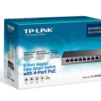 Switch TP-LINK TL-SG108PE (8x 10/100/1000Mbps)