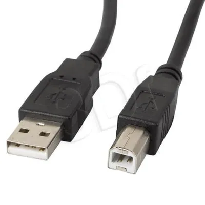 Kabel Lanberg CA-USBA-11CC-0030-BK (USB 2.0 typu A M - USB 2.0 typu B M; 3m; kolor czarny)