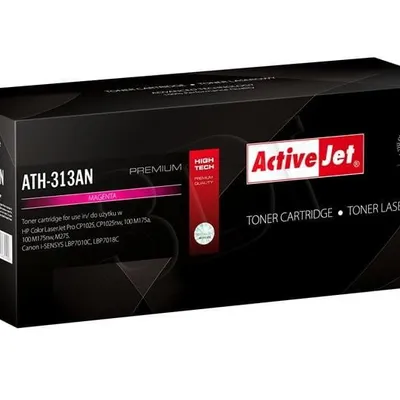 Activejet ATH-313AN Toner (zamiennik Canon, HP 126A CRG-729M, CE313A; Premium; 1000 stron; czerwony)