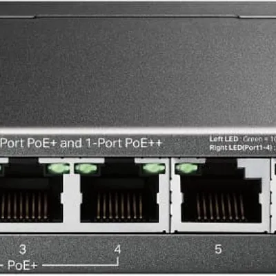 Switch TP-Link TL-SG1006PP Gigabitowy przełącznik typu Desktop, 6 portów, w tym 3 porty PoE+ i 1 port PoE++