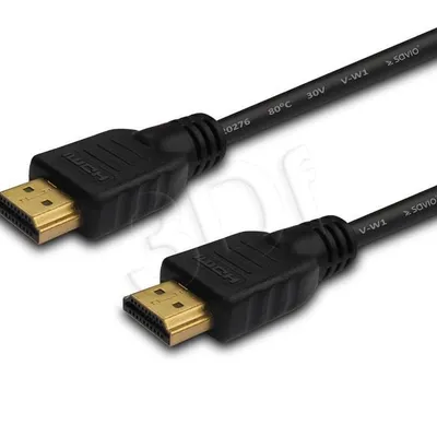 Kabel SAVIO cl-08 (HDMI M - HDMI M; 5m; kolor czarny)