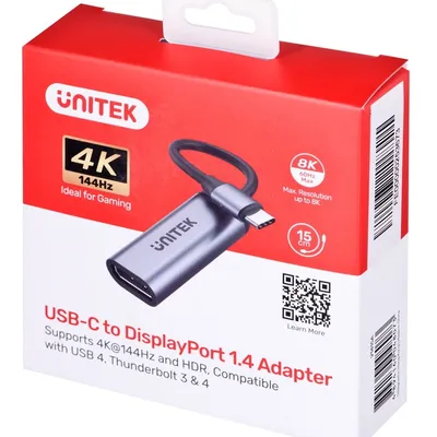 UNITEK ADAPTER USB-C - DISPLAYPORT 1.4 8K 60HZ