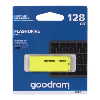 Pendrive GoodRam UME2 UME2-1280Y0R11 (128GB; USB 2.0; kolor żółty)