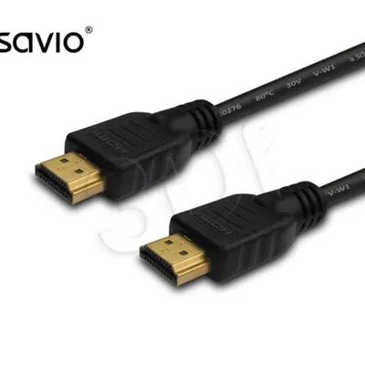 Kabel SAVIO CL-113 (HDMI M - HDMI M; 5m; kolor czarny)