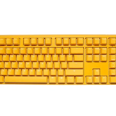 Ducky One 3 Yellow Gaming Tastatur, RGB LED - MX-Silent-Red (US)