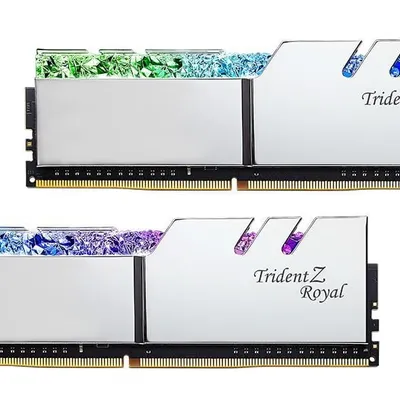 G.SKILL TRIDENTZ ROYAL RGB DDR4 2X16GB 3600MHZ CL16 XMP2 SILVER F4-3600C16D-32GTRSC