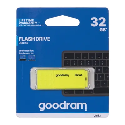 Pendrive GoodRam UME2 UME2-0320Y0R11 (32GB; USB 2.0; kolor żółty)