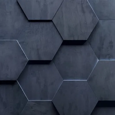 Panel ścienny międzyszafkowy MDF hexagon