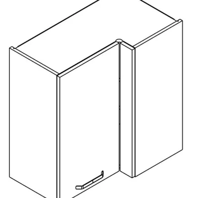 Szafka wisząca wisząca narożna prawa 70x40 cm H61 KAMMONO F8