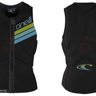 Kamizelka ONEILL Women Slasher Kite Vest Front Zip Black/Black