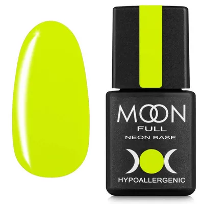 Baza hybrydowa MOON Full Neon Rabber Base 01 jasno zielony 8 ml