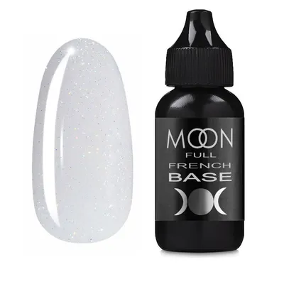 Baza MOON Full French Rabber Base 15 półprzezroczysta z brokatem 30 ml