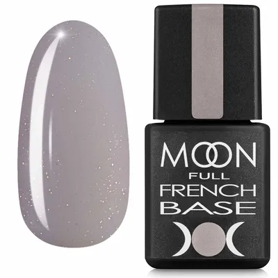 Baza hybrydowa MOON Full French Rabber Base17 beżowy z brokatem 8ml