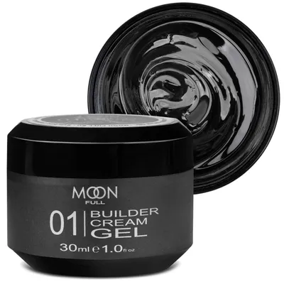 Żel budujący do paznokci Moon Full Builder Cream Gel 01 przezroczystym 30ml