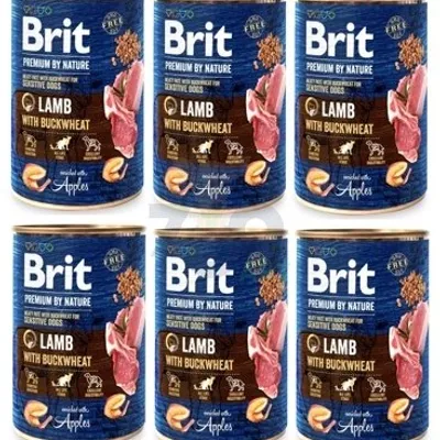 Brit Premium by Nature Lamb With BUCKWHEAT 6x400g