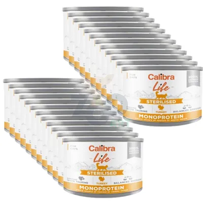 CALIBRA Cat Life Sterilised Turkey 24x200g