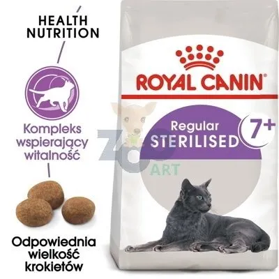 ROYAL CANIN  Sterilised +7 400g karma sucha dla kotów dorosłych, od 7 do 12 roku życia życia, sterylizowanych