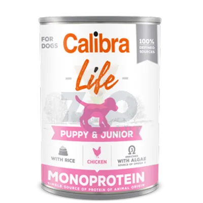 CALIBRA Dog Life Puppy & Junior Chicken 400g