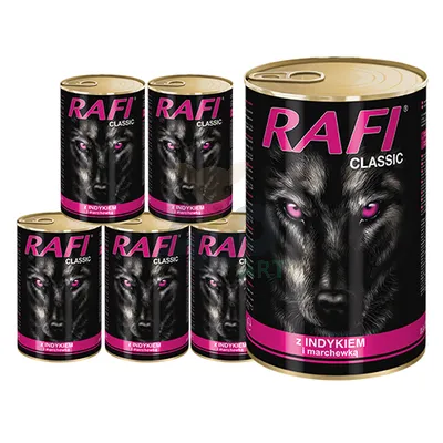 Rafi Classic z Indykiem i Marchewką w Sosie 6x1240g