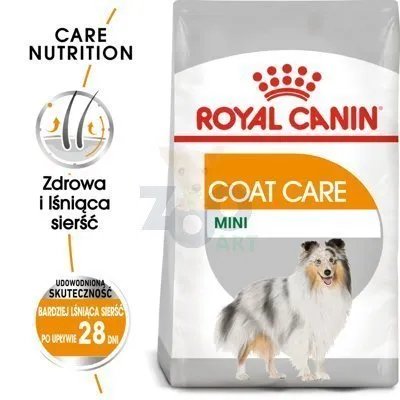 ROYAL CANIN CCN Mini Coat Care 8kg karma sucha dla psów dorosłych, ras małych o matowej sierści