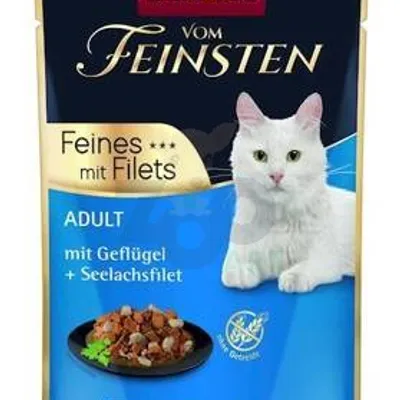 ANIMONDA Cat Vom Feinsten Adult  Drób + filet z mintaja saszetka 85g