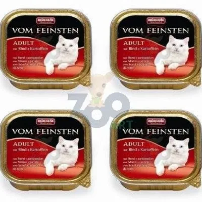 ANIMONDA Vom Feinsten Adult Cat smak: z wołowina i ziemniakami 6 x 100g