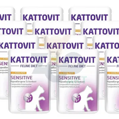 Kattovit Sensitive kurczak+indyk 12x85g saszetka