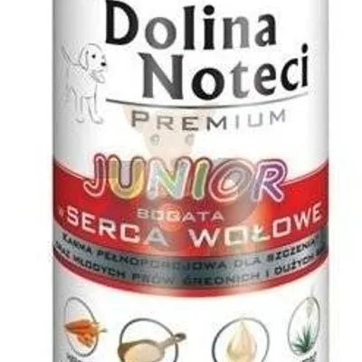 Dolina Noteci PREMIUM Junior bogata w serca wołowe 400g