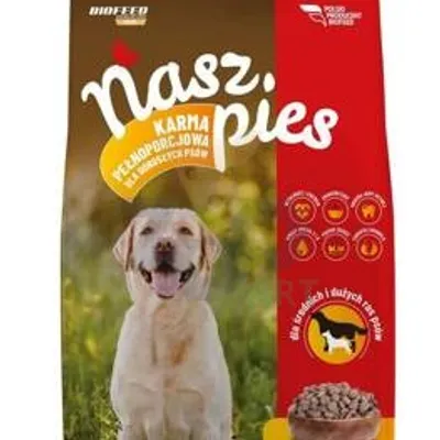 Nasz Pies Karma dla psa z wołowiną 15kg