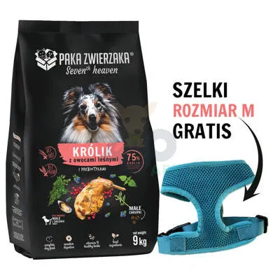 Paka Zwierzaka - Seven’th Heaven - Królik z owocami leśnymi 9 kg + SZELKI ROZMIAR M GRATIS !!!