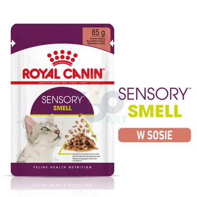 ROYAL CANIN Sensory Smell  karma mokra, kawałki w sosie 12x85g