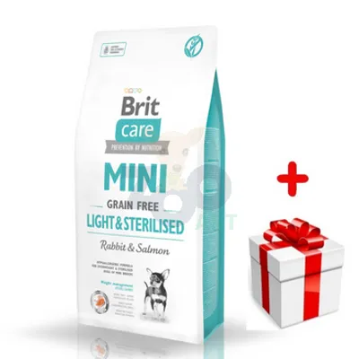 BRIT CARE Mini Grain-Free Light&Sterilised 2kg + niespodzianka dla psa GRATIS!