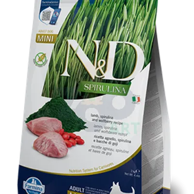 FARMINA N&D Spirulina Lamb Adult Mini 2kg