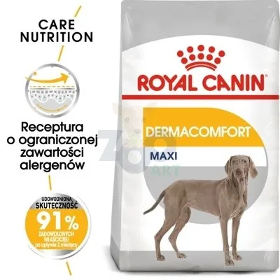 ROYAL CANIN CCN Maxi Dermacomfort 12kg karma sucha dla psów dorosłych, ras dużych, o wrażliwej skórze, skłonnej do podrażnień