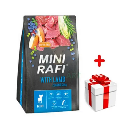 DOLINA NOTECI Rafi Mini  karma sucha dla psa z jagnięciną 3kg + niespodzianka dla psa GRATIS!