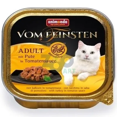 ANIMONDA Cat Vom Feinsten adult NoGrain Indyk w sosie pomidorowym 100g