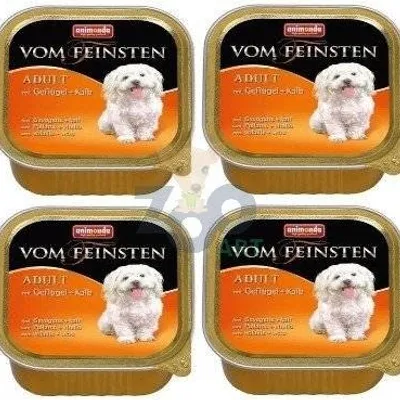 ANIMONDA Dog Vom Feinsten Adult smak: drób i cielęcina 22x150g