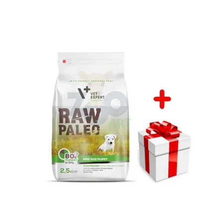 Vetexpert RAW PALEO TURKEY PUPPY MINI 2,5KG + niespodzianka dla psa GRATIS!