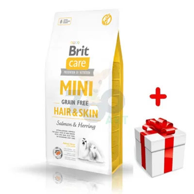 BRIT CARE Mini Grain-Free Hair&Skin 400g + niespodzianka dla psa GRATIS!