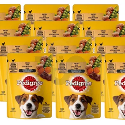 PEDIGREE Adult saszetka 12x100g - mokra karma dla psów z kurczakiem i warzywami w sosie